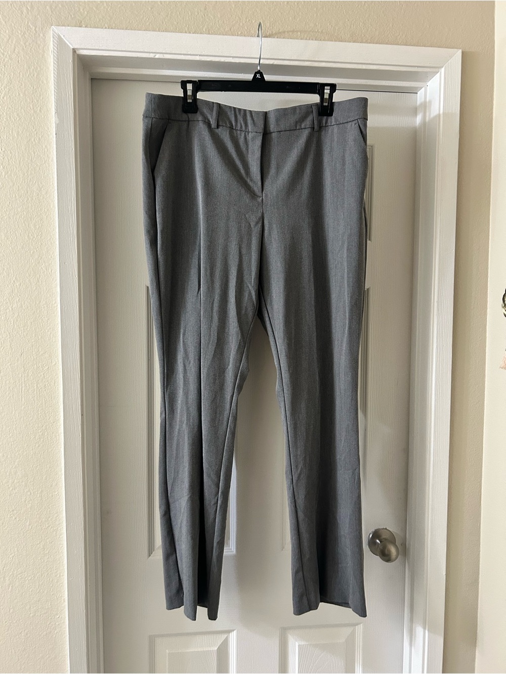 cooper & ella Gray Straight-Leg Dress Trousers